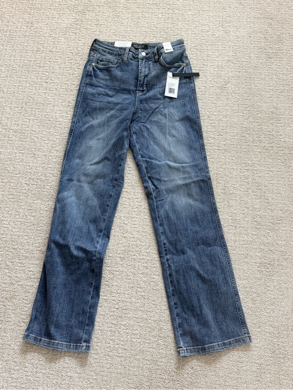 Judy Blue Classic Straight-Leg Blue Jeans size 7/28